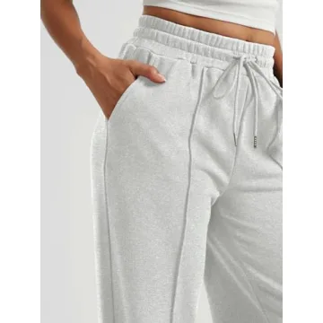 AUTOMET Women's Wide Leg Sweatpants for Comfort and Style