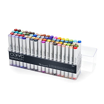 Copic Sketch Markers 72pc Set for Artists and Illustrators