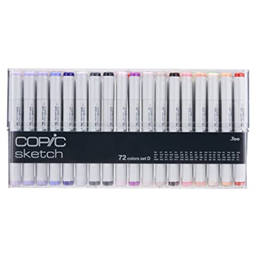 Copic Sketch Markers 72pc Set for Artists and Illustrators