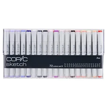 Copic Sketch Markers 72pc Set for Artists and Illustrators