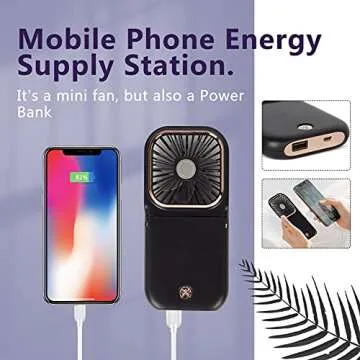 Ultimate Portable Mini Fan with Power Bank & Holder