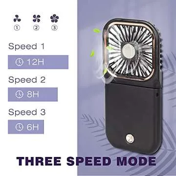 Ultimate Portable Mini Fan with Power Bank & Holder