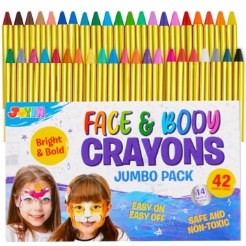 Vibrant 42PCS Face Paint Crayon Set for Kids
