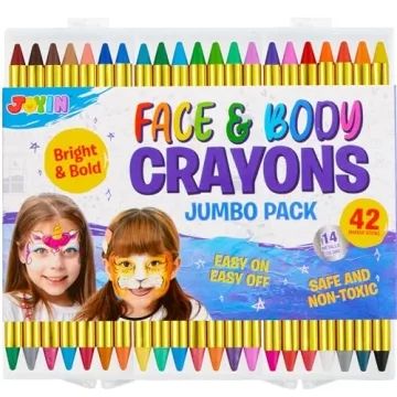 Vibrant 42PCS Face Paint Crayon Set for Kids
