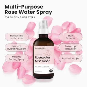 Luxury Organic Rose Water Spray for Face and Hair