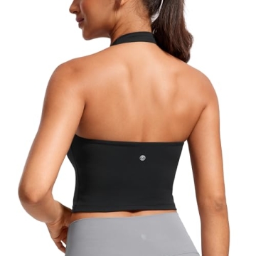 CRZ YOGA Butterluxe Halter Sports Bra - Stylish & Comfortable