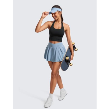 CRZ YOGA Butterluxe Halter Sports Bra - Stylish & Comfortable