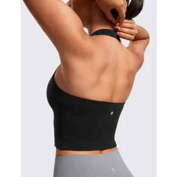 CRZ YOGA Butterluxe Halter Sports Bra - Stylish & Comfortable