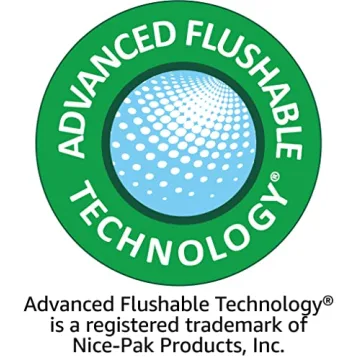 Amazon Basics Fragrance Free Flushable Toilet Wipes 126 Count