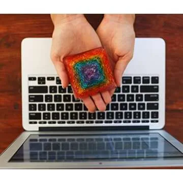 Orgonite Crystal Handmade Seven Chakra Gemstone Pyramid - Orgone Chakra Healing Stone Pyramids for Spiritual Healing, Meditaion, Yoga, Reiki Gifts, Office and Home Decor