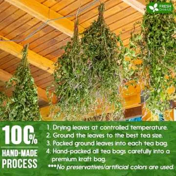 FreshDrinkUS Premium Spearmint Tea Bags - 100% Natural