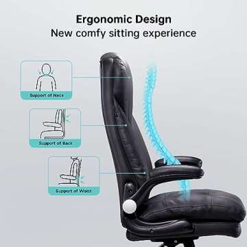 Hbada Executive Office Chair - Big and Tall Ergonomic Comfort