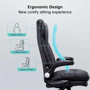 Hbada Executive Office Chair - Big and Tall Ergonomic Comfort