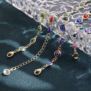Elegant Evil Eye Bracelet for Women - Trendy and Protective