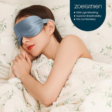 Luxury ZOESMIEN Silk Sleep Mask - Light Blocking Comfort