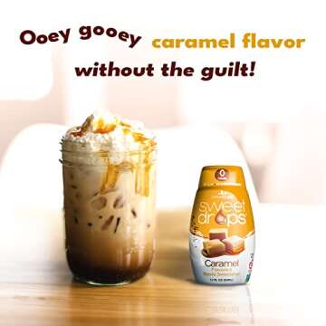 SweetLeaf Sweet Drops Caramel Stevia Liquid Sweetener - Flavor Foods, Keto Coffee with Sugar Free, 0 Calorie, Non-Glycemic Response SweetLeaf Stevia Drops, 1.7 Fl Oz Ea (Pack of 2)