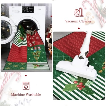 GarveeHome 5x7 Christmas Area Rug for Living Room