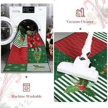 GarveeHome 5x7 Christmas Area Rug for Living Room