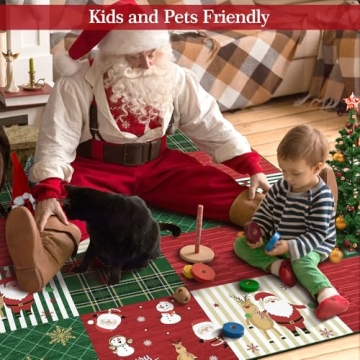 GarveeHome 5x7 Christmas Area Rug for Living Room