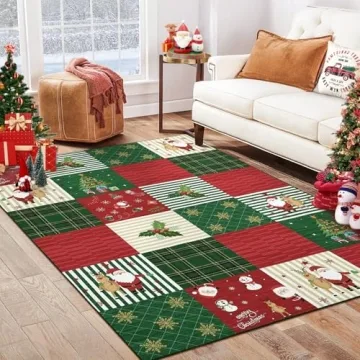 GarveeHome 5x7 Christmas Area Rug for Living Room