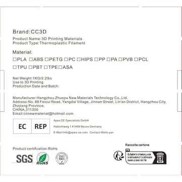 CC3D Silk Copper PLA 3D Printer Filament 1.75 mm 1KG 2.2LBS Spool 3D Printing Material Shine Silky Shiny Metallic Metal Copper PLA Filament