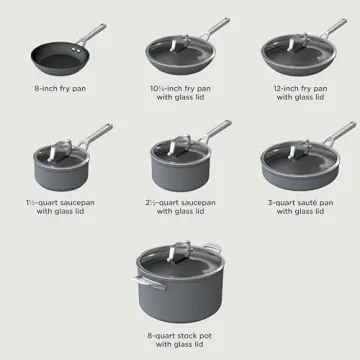 Ninja 12-Piece Cookware Set - Nonstick, Oven Safe, Durable