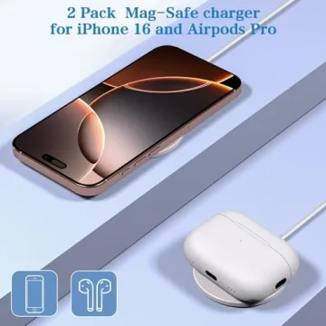 Magnetic Wireless Charger 10FT 2Pack for iPhones 16-12