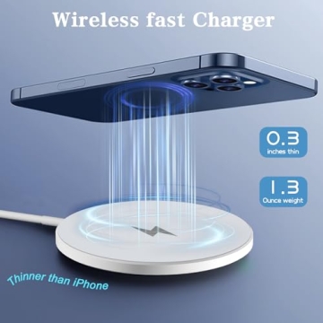 Magnetic Wireless Charger 10FT 2Pack for iPhones 16-12