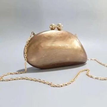 CUXVA Elegant Acrylic Clutch Bag for Women - Perfect for Any Event