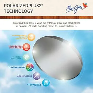 Maui Jim Byron Bay Polarized Sunglasses for Men and Women