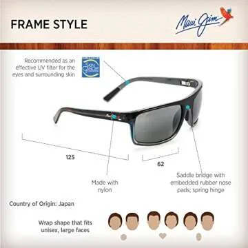 Maui Jim Byron Bay Polarized Sunglasses for Men and Women
