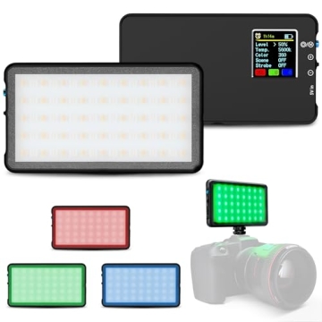 Lume Cube - LED Light RGB Panel Go - Adjustable Panel Go - Intelligent LCD Display - Photo Video Lig...