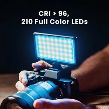Lume Cube - LED Light RGB Panel Go - Adjustable Panel Go - Intelligent LCD Display - Photo Video Lighting - Long Battery Life - 3200 to 5600K Adjustable Color Temperature