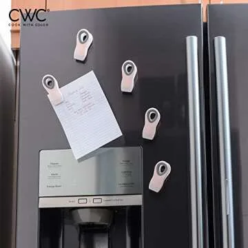 COOK WITH COLOR Food Bag Clips - Magnetic Snack Clips