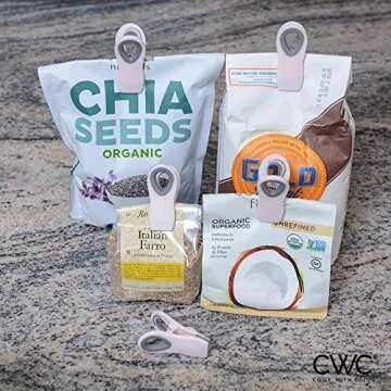 COOK WITH COLOR Food Bag Clips - Magnetic Snack Clips