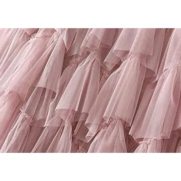 ebossy Womens Tulle Skirt with Elastic High Waist for Any Occasion