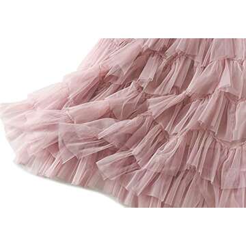 ebossy Womens Tulle Skirt with Elastic High Waist for Any Occasion