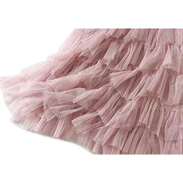 ebossy Womens Tulle Skirt with Elastic High Waist for Any Occasion
