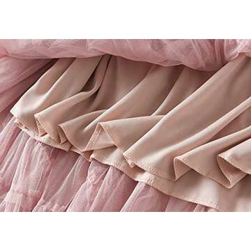 ebossy Womens Tulle Skirt with Elastic High Waist for Any Occasion