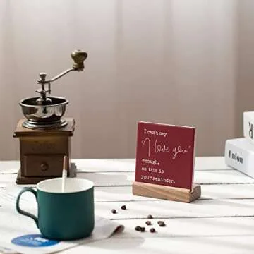 Lukiejac Christmas Valentines Day Gifts For Girlfriend From Boyfriend I Love You Sign For Her Him Pr...