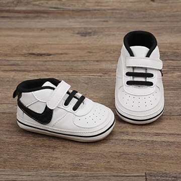 Clowora Unsex Baby Shoes Boys Girls Infant Sneakers Non-Slip Soft Rubber Sole Toddler Crib First Wal...