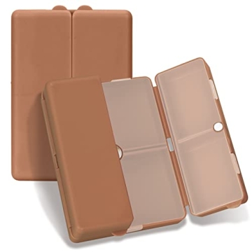 FYY Daily Pill Organizer,7 Compartments Portable Pill Case Travel Pill Organizer,[Folding Design] Pi...