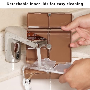 FYY Pill Organizer with Magnetic Closure - 7 Compartments