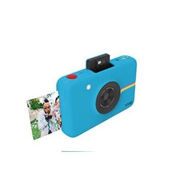 Zink Polaroid Snap Instant Digital Camera (Blue) with ZINK Zero Ink Printing Technology