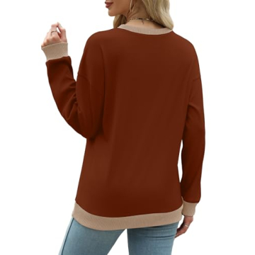 Stylish Saloogoe Women's Pullover Long Sleeve Sweater