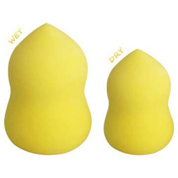 BS-MALL(TM) Latex Free Flawless Full Size Makeup Blender Foundation Puff Multi Shape Sponges (8 Pcs,Style 1)