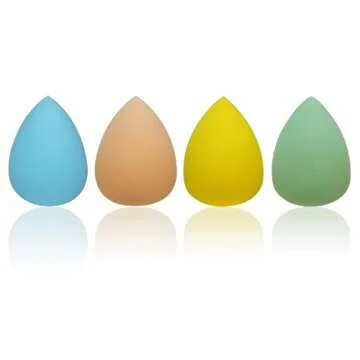 BS-MALL(TM) Latex Free Flawless Full Size Makeup Blender Foundation Puff Multi Shape Sponges (8 Pcs,Style 1)