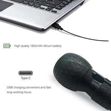 SHENHAOXU 3.6V Cordless Electric Screwdriver Rechargeable portable Mini Rotary Home Gadget，Automatic Manual all in one with LED Light and USB-C Charging Cable BLACK