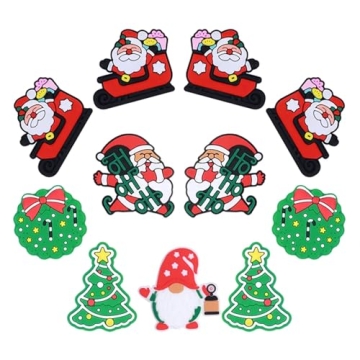 7PCS Christmas Silicone Beads for Creative DIY Crafts