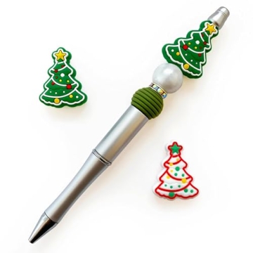 7PCS Christmas Silicone Beads for Creative DIY Crafts